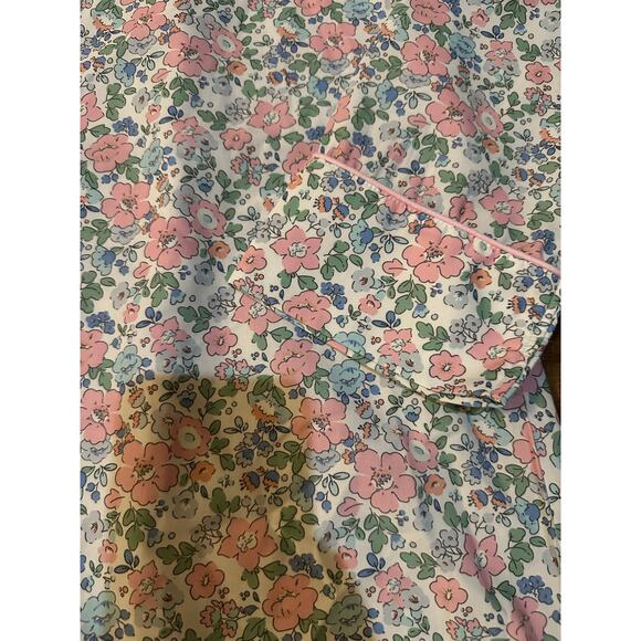 Cecil and Lou pink and blue liberty print pajama nightshirt women's large - Picture 4 of 4